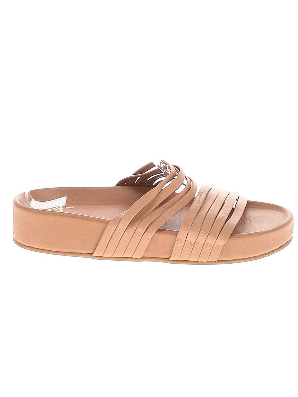Beek Strappy Tan Slide Sandal, size 9 EUC